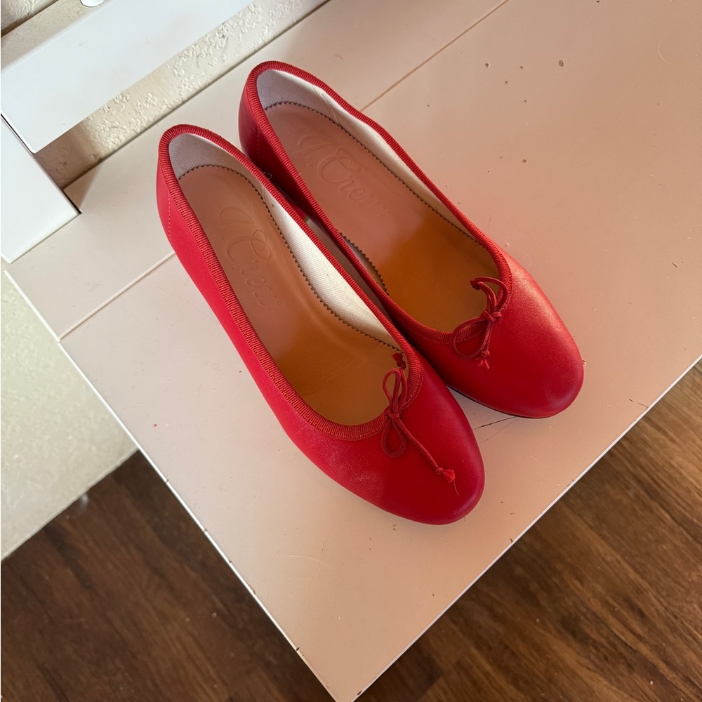 J. Crew Red Heels with Classic Silhouette